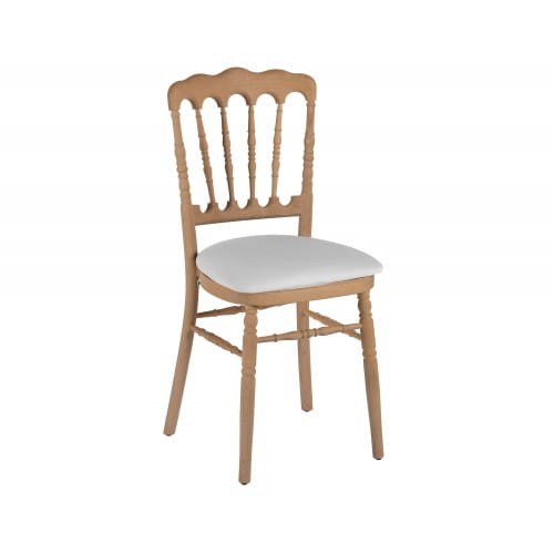 chaise napoleon bois brut